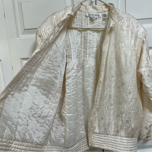 Vintage Stanley Nelson Pure Silk 3 Piece Skirt Suit Size Large - Picture 16 of 16